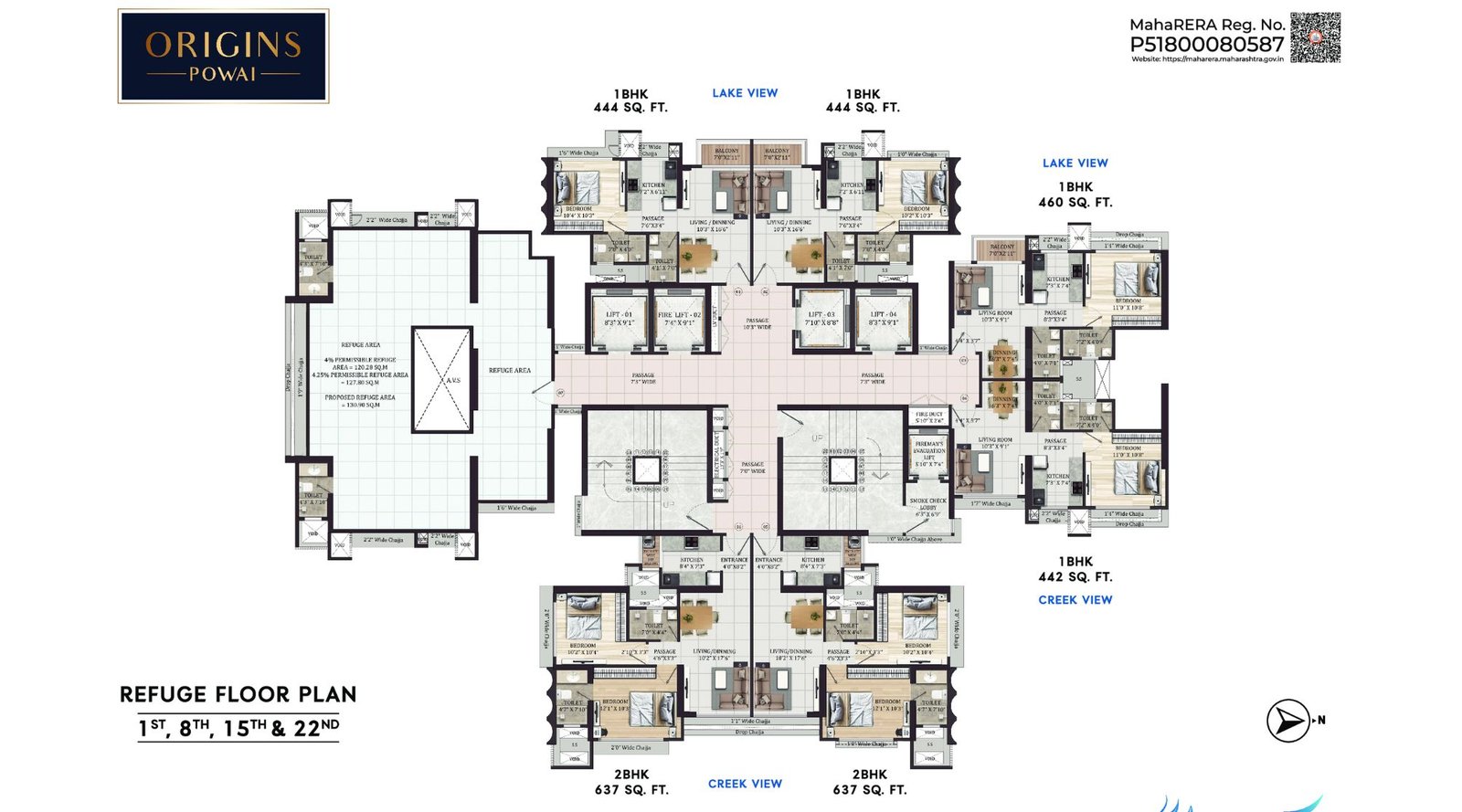 Origins-Powai-Typical-Floor-Plan-Refuge-Floor